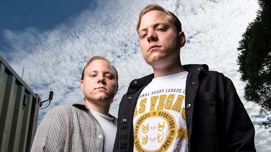 Bradley, left, says he watched his twin brother James “go through hell” after coming out as gay in high school.