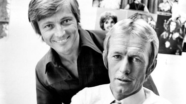 John Cornell and Paul Hogan in 1975.