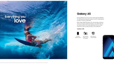 Another example of a Samsung Galaxy advertisement.
