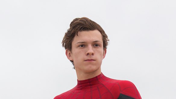 Tom Holland in a scene from Spider-Man: Homecoming.