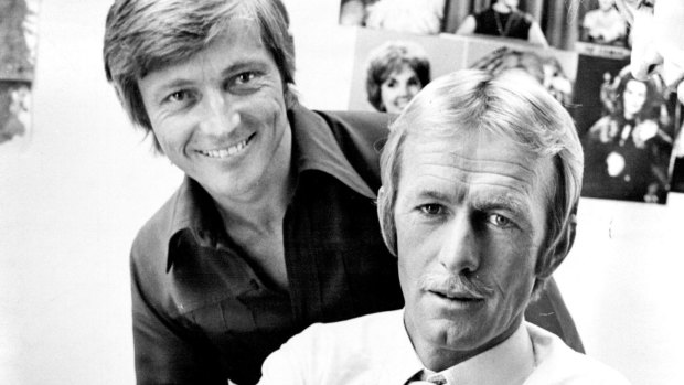 John Cornell and Paul Hogan in 1975.