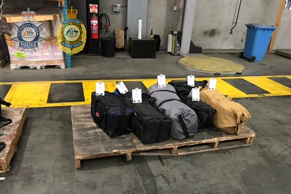 Methamphetamine and cocaine were found inside a shipment of coffee beans sent to Melbourne from Panama.
