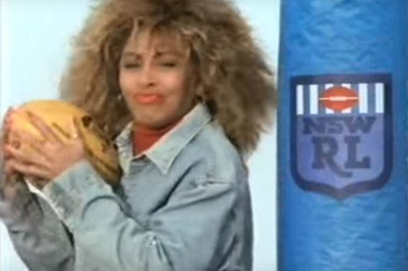 In 1989, Tina Turner knew how to make rugby league sexy. 