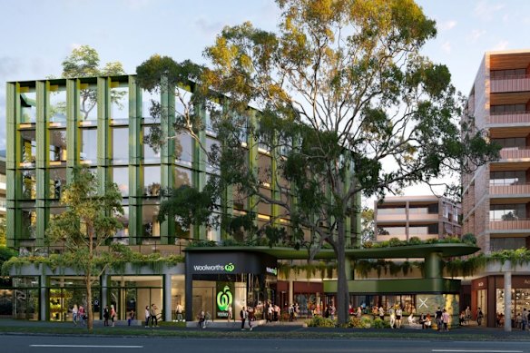 Os planos de desenvolvimento atuais incluem um novo conjunto habitacional de uso misto com uma loja Woolworths em Waterloo.