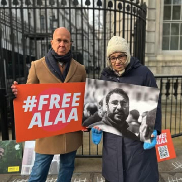 Greste went on a 21-day hunger strike in London to support Laila Souef, the mother of jailed British Egyptian activist Alaa Abd El-Fattah.