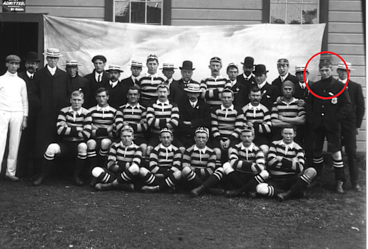 Blair Swannell in the 1905 Wallabies team.