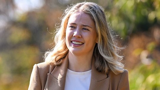 Amelia Hamer, the 31-year-old Oxford-educated grandniece of former Victorian premier Sir Rupert “Dick” Hamer.