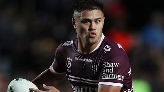 Manly playmaker Josh Schuster.