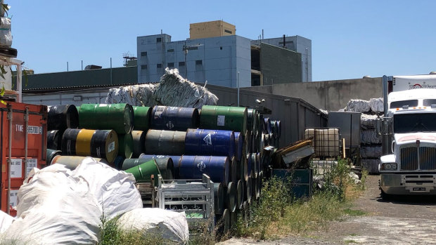 One of the illicit chemical dump sites uncovered in Campbellfield and Epping