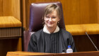 Reputation for collegiality: Justice Jacqueline Gleeson at her swearing in ceremony