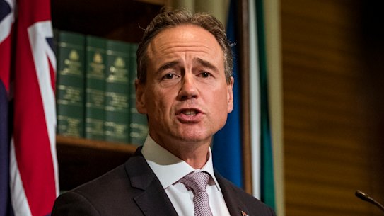 Health Minister Greg Hunt says he expects all Australians to have received their first dose of the vaccine by December 10.