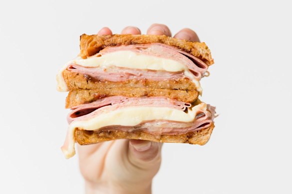 The HCT – ham and cheese toastie – at Hector’s.