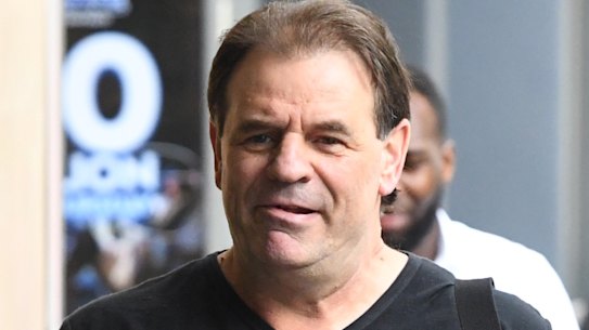 CFMEU boss John Setka arrives at Melbourne Magistrates Court on Wednesday.