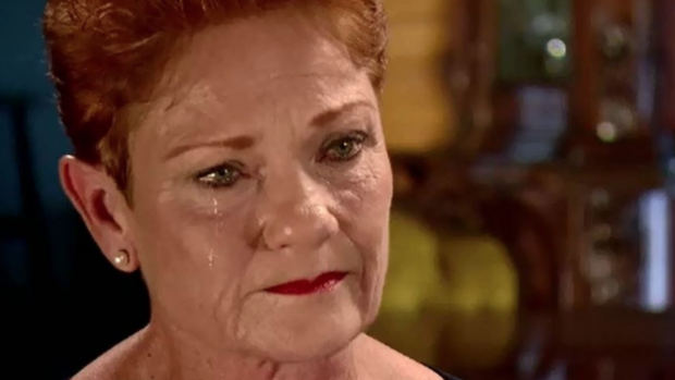 "I cop all this shit and I'm sick of it": One Nation leader Pauline Hanson on A Current Affair. 