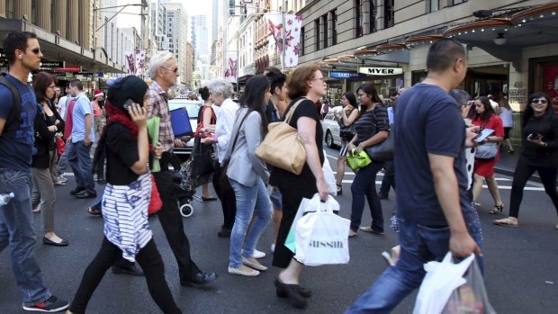 Employers put on extra staff across Victoria and Queensland in preparation for the Christmas rush.