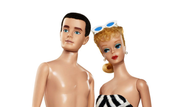 Traditionally gendered toys: the original Ken and Barbie dolls. 