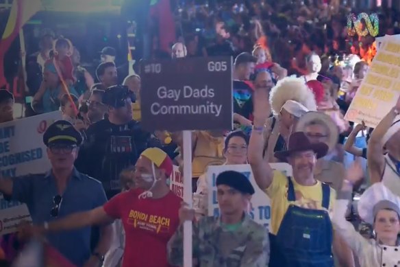Gay Dads Australia marching in tonight’s parade.