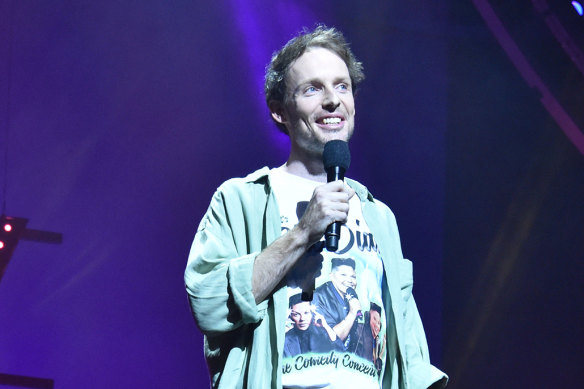 Guy Mongomery performing at the 2022 Melbourne International Comedy Festival.