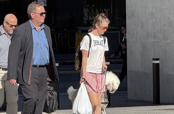 Tara Crabtree arrives at Brisbane Supreme Court on Wednesday, April 15.