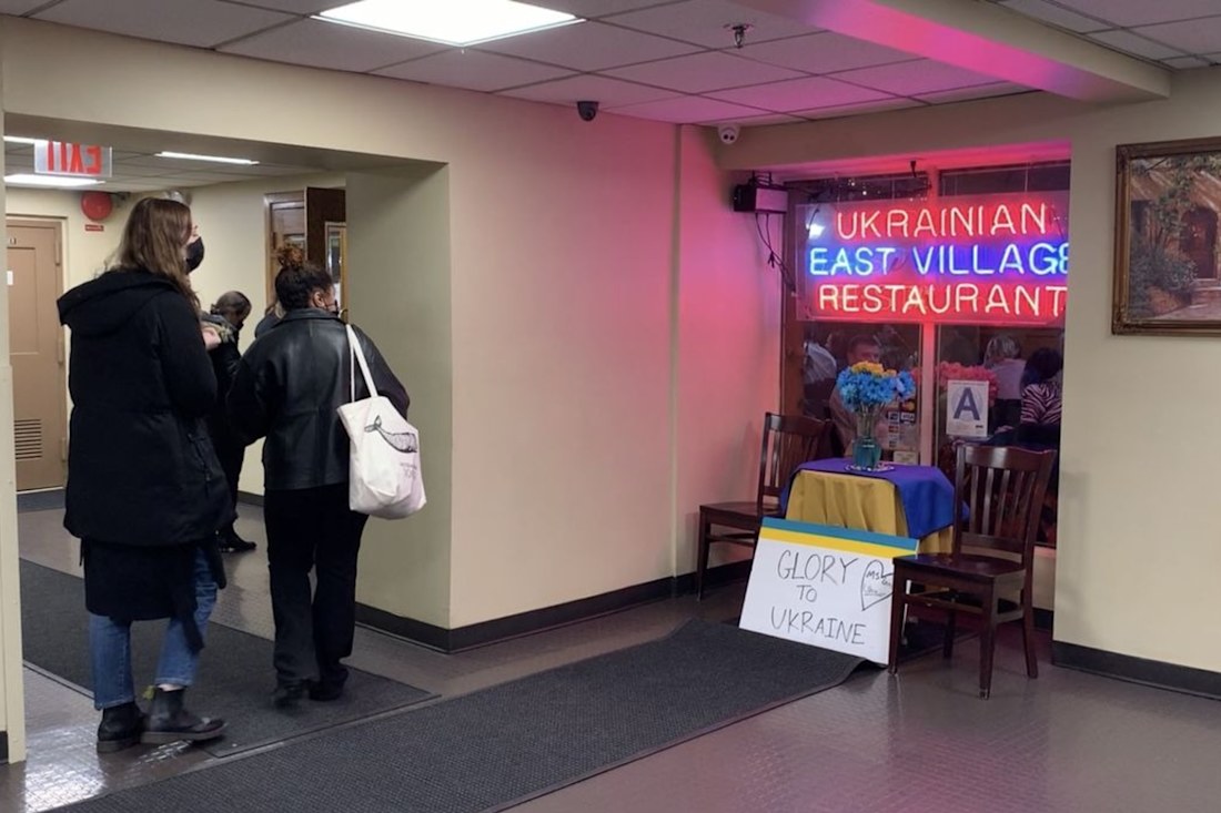 Sales at Ukrainian East Village restaurant in New York City have jumped