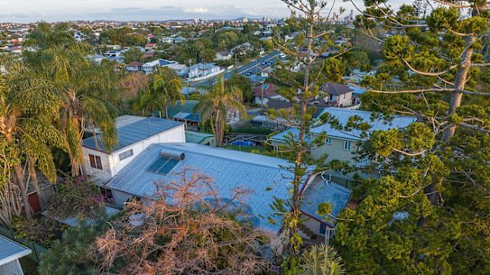 The view from 85 Pangeza Street, at Stafford Heights, helped propel its price to $1.475 million at auction.