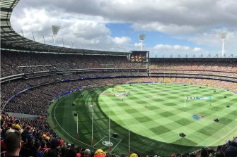 The iconic MCG in central Melbourne.