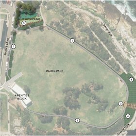 The council says the 1.8 metre wide path will provide step-free access to Marks Park. 