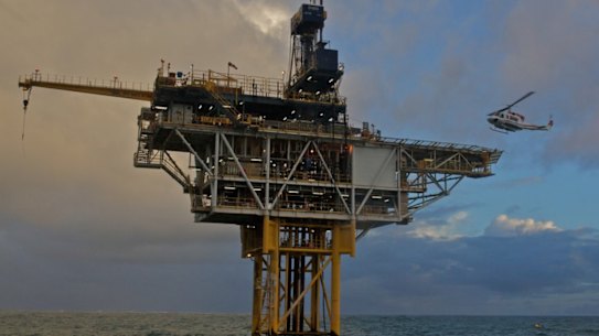 Triangle Energy and Pilot Energy's Cliff Head oil rig.