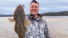James Graham, Recce Pharmaceuticals CEO, with a flathead he caught.