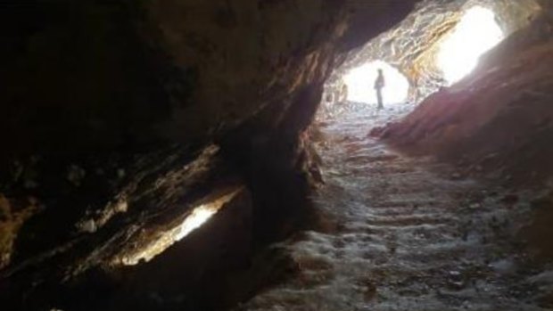 An open stope from historic mining at the Guadalupe y Calvo gold-silver project, recently secured by Advance Metals, in the northwest Mexican state of Chihuahua.