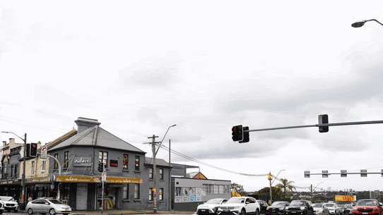 GIF: Before and after for Rozelle development. 