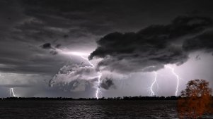 Lake Cargelligo in the state’s west was battered by violent thunderstorms earlier this week.