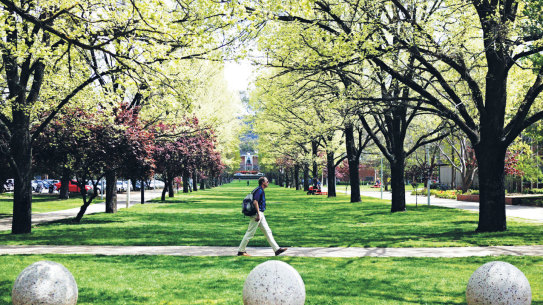 The Australian National University's finances are also at risk from a policy change that will halt over-enrollment of domestic students, costing the university more than $9 million a year. 