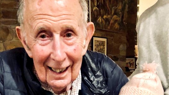 John Landy with granddaughter Maya.