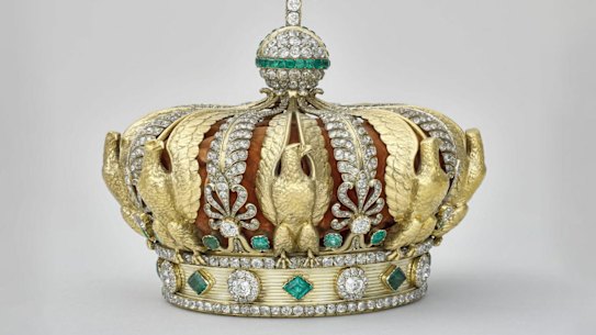 Empress Eugenie’s crown, which was stolen from the Louvre’s Apollo Gallery.