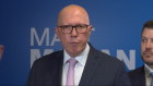 Opposition Leader Peter Dutton in Western Australia on Tuesday.
