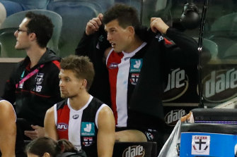 Rowen Marshall sits on the bench in the third term.
