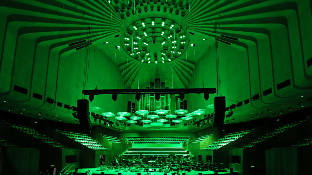 The Concert Hall will go green this Monday.