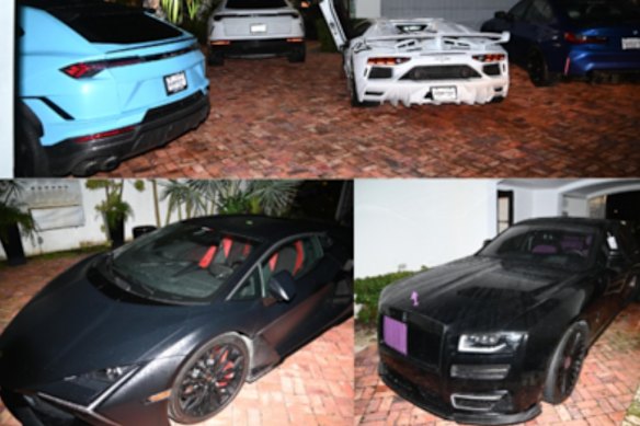 Lam’s purchases included a $US2 million watch and over 30 cars, including custom Porsches, Lamborghinis and Ferraris, according to the FBI.