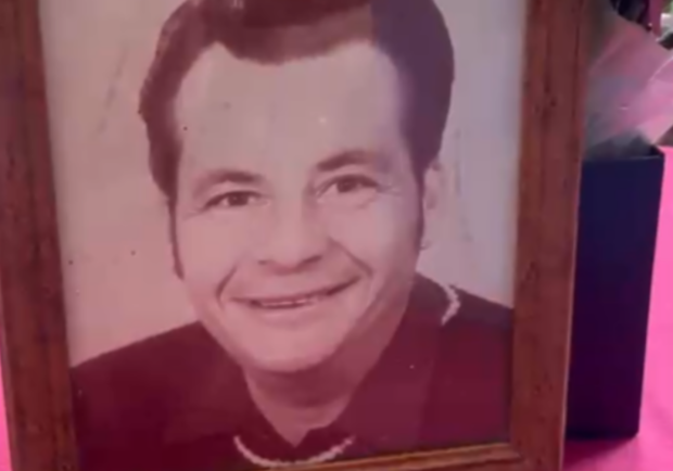 Photo of 101-year-old Eloise’s late husband Michael on a table