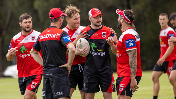 Cody Ramsey back at Dragons training.