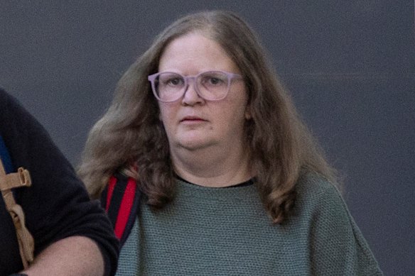 Tanya Patterson outside court on May 8.