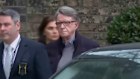Peter Mandelson is escorted from his home in London’s Camden for questioning.