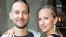Actor Tobey Maguire (L) and Jewerly designer Jennifer Meyer attend Jennifer Meyer for the Zoe Report Dinner at Chateau Marmont on June 18, 2014 in Los Angeles, California