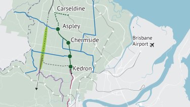Datawrapper screenshot of tunnel plan for Brisbane’s northside