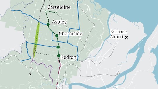 Datawrapper screenshot of tunnel plan for Brisbane’s northside