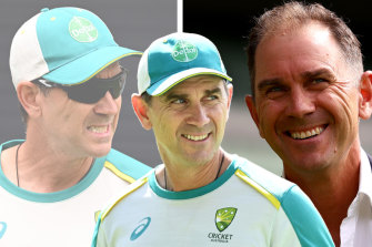 The faces of Justin Langer.