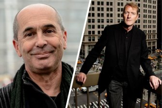 Bestselling crime writers Don Winslow and Lee Child.