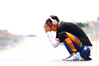 Daniel Ricciardo prepares to drive on the grid before the F1 Grand Prix of Austria last year.