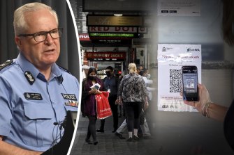 WA Police Commissioner Chris Dawson defended police accessing SafeWA data while investigating the shooting of bikie boss Nick Martin earlier this year.